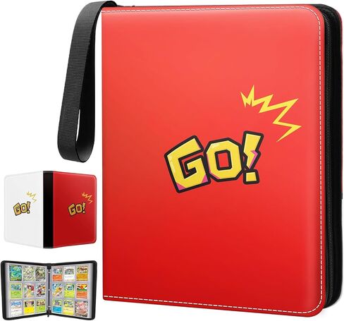 9 Pocket Card Binder Premium Trading Card Binder Holds 720 Cards, Heavy-Duty PU Leather with Secure Zipper for MTG, TCG, Game Sports & Football Cards Collectible Trading Card Albums for Gifts in Kuwait