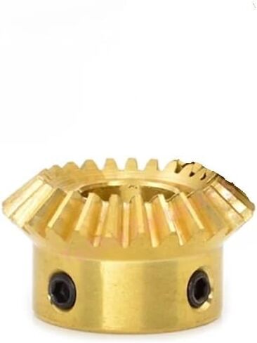 1pc Brass Bevel Gear 0.5M 0.8M 1M 1.5M 15 20 25 30 Teeth 90 Degrees Meshing Angle Gears Bore 3/4/5/6/8/10/12/14/15mm(8mm (Keyway 3mm),1M-20 Teeth) in Saudi Arabia