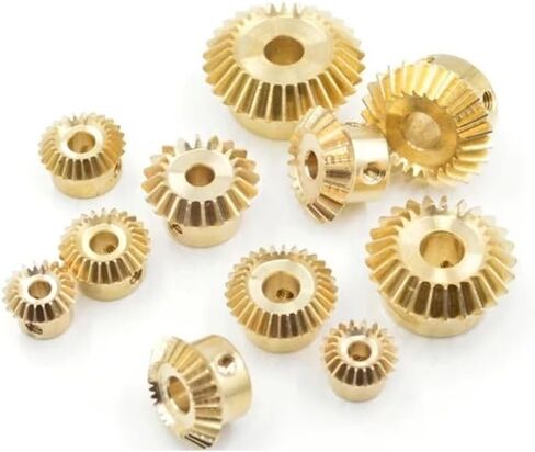 1pc Brass Bevel Gear 0.5M 0.8M 1M 1.5M 15 20 25 30 Teeth 90 Degrees Meshing Angle Gears Bore 3/4/5/6/8/10/12/14/15mm(8mm (Keyway 3mm),1M-20 Teeth) in Saudi Arabia