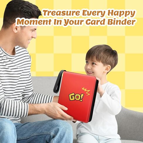 9 Pocket Card Binder Premium Trading Card Binder Holds 720 Cards, Heavy-Duty PU Leather with Secure Zipper for MTG, TCG, Game Sports & Football Cards Collectible Trading Card Albums for Gifts in Kuwait