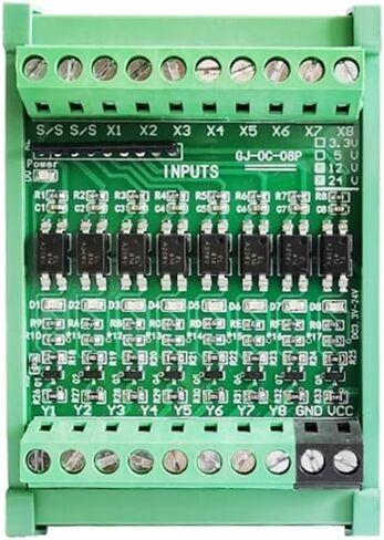 1PCS 4-way optocoupler isolation board npn pnp level voltage conversion module 3.3V5V12V24V signal conversion module(8-way,3.3-5VDC_LOW LEVEL NPN OUTPUT) in Saudi Arabia
