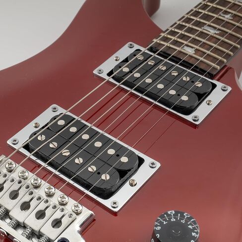 MusicLily Basic Steel Flat Flat Flat Bottom Humbucker Pickup Rings Trings for PRS/EPI Style Electric Guitar ، Chrome (مجموعة من 2) in Kuwait