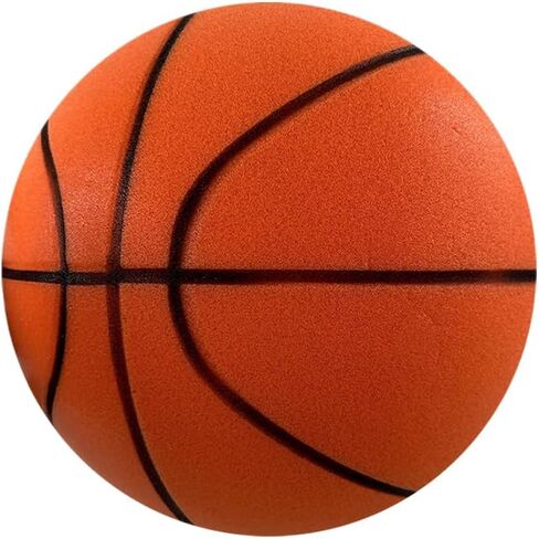 The Incredible B-Ball Silent Play. A Silent Basketball for Indoor Basketball Play, A Foam Basketball, Noiseless Basketball Dribbling Indoor, Silent Ball 7"" (18cm), Orange in Saudi Arabia