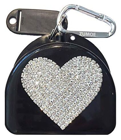 Heart Bling Mouthguard and Retainer Case – Stylish, Durable Storage for Retainers, Night Guards, and Dentures – Compact, Travel-Friendly Design with Sparkling Heart Accent in Kuwait