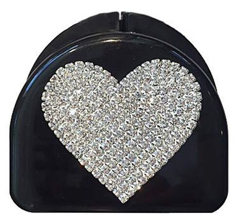 Heart Bling Mouthguard and Retainer Case – Stylish, Durable Storage for Retainers, Night Guards, and Dentures – Compact, Travel-Friendly Design with Sparkling Heart Accent in Kuwait
