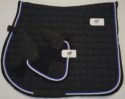 Horse All Purpose English Saddle Pad Set with Matching Ear Bonnet English Full Horse Size in Saudi Arabia