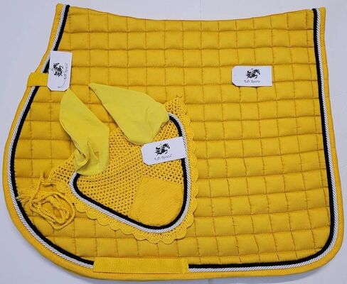 Horse All Purpose English Saddle Pad Set with Matching Ear Bonnet English Full Horse Size in Saudi Arabia