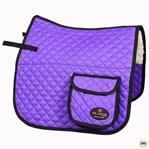 HILASON Western Horse Luxury Quilted Saddle Pads with Pockets | Pad in Saudi Arabia