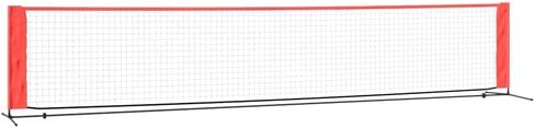 شبكة تنس متينة للمتعة الخارجية ، 196.9 "x39.4" x34.3 "، إعداد سهل مع حقيبة حمل ، أسود وأحمر in Kuwait