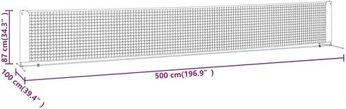 شبكة تنس متينة للمتعة الخارجية ، 196.9 "x39.4" x34.3 "، إعداد سهل مع حقيبة حمل ، أسود وأحمر in Kuwait