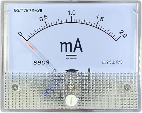 69c9-ma dc milliammeter 1ma 20ma 30ma 50ma 300ma Pointer dc 64 * 80mm(DC 30mA) in Saudi Arabia