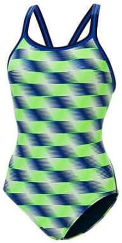 Dolfin Women's Xtrasleek Sonar Print DBX Back One One One Swimsuit Sonar Red White in Kuwait