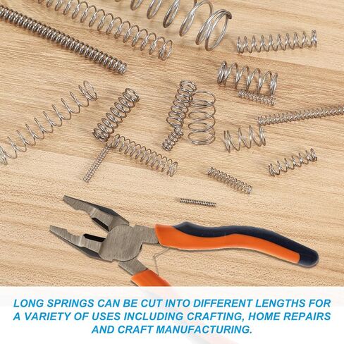 PATIKIL Compression Spring 1.2 mm Wire Dia x 10 mm OD x 305 mm L, 1 Pcs 304 Stainless Steel Mechanical Extension Small Springs Pen Springs Assortment Kit for Shop and Home Repairs in Saudi Arabia