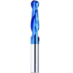 4/6mm Shank Ball Nose End Mill 2 Flute CNC Router Bit Nano Blue Coated Carbide Milling Cutter(4x25x45) in Saudi Arabia