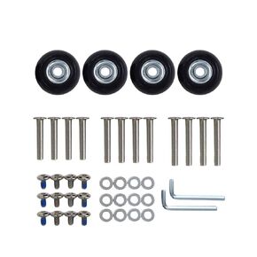 Luggage Wheel Replacement Set, 40mm x 18mm Set of 4 Luggage Suitcase Replacement Wheels, Rubber Swivel Caster Wheels Bearings Repair Kits in Saudi Arabia