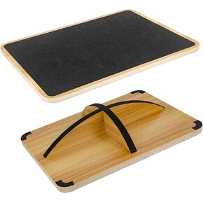 لوحة التوازن للعلاج الطبيعي ، لوحة التمايل الخشبية للتدريب على التوازن وتقوية الكاحل ، السطح المضاد للانزلاق ، 350 رطلا لوحة Rocker Rocker in Kuwait