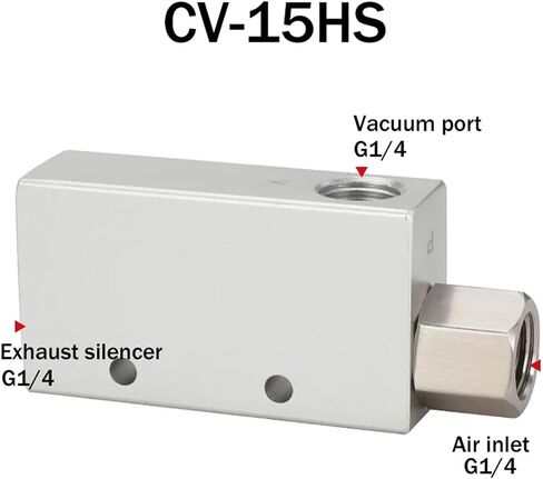 Pneumatic Vacuum Generator CV-10HS High Negative Pressure Venturi Ejector 15HS 20HS 25HS 30HS(CV-15HS) in Saudi Arabia