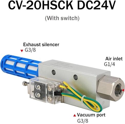 Pneumatic Vacuum Generator CV-10HS High Negative Pressure Venturi Ejector 15HS 20HS 25HS 30HS(CV-15HS) in Saudi Arabia