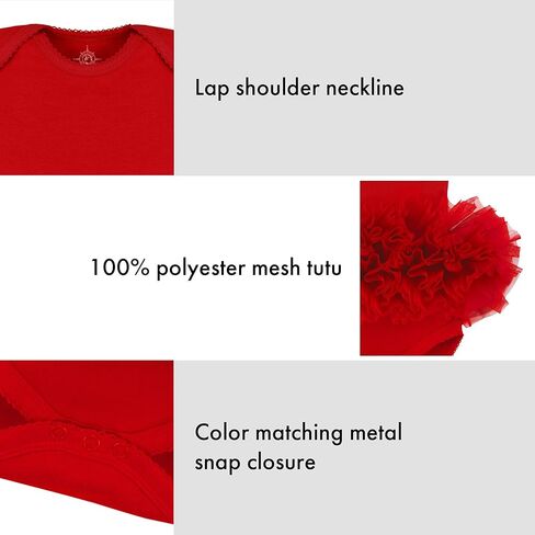 Creative Knitwear College Baby Tutu Bodysuit Dress Team Logo ، ألوان متعددة ، للفتيات (0-12 شهرًا) in Saudi Arabia