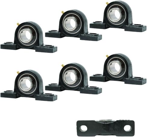 MAPLE ACE UCP204-12 Pillow Block Bearing 3/4" Bore, 2-Bolt, Self-Aligning, Solid Base, Heavy Duty (Qty 2) in Kuwait