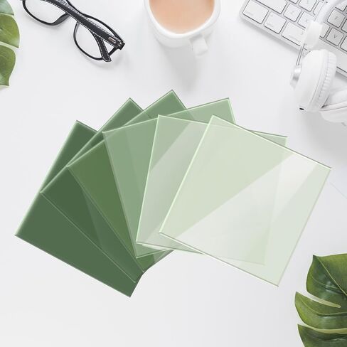 12 ورقة Sage Sage Green Acrylic Sheets 1/8 سميكة 12 × 12 بوصة شباك زجاجية ملقاة من ألواح البلاستيك الخضراء الملونة للألوان DIY شارات قطع الليزر in Saudi Arabia