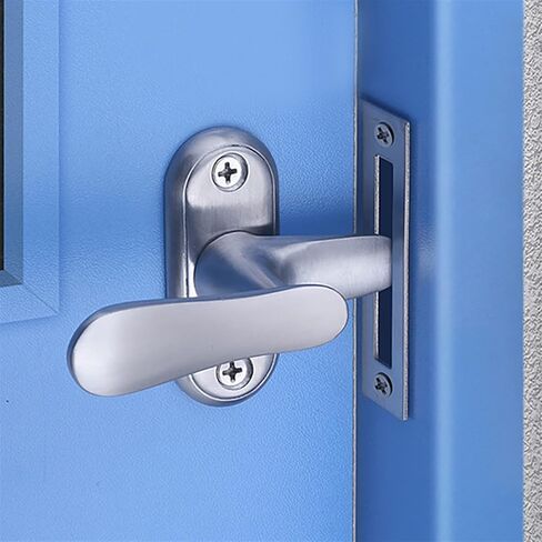 304 Stainless Steel Hasp Latch Lock Gate Latches Door Lock Sliding Window Door Lock Handle Door Latch Home Hardware 1Pcs(Black) in Saudi Arabia