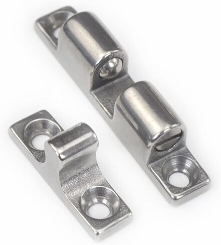 Pure Copper Double Spring Steel Ball Catch Latch for Furniture Cupboard Cabinet Door Adjustable Closet Tension Latch 1Pcs(32mm) in Saudi Arabia