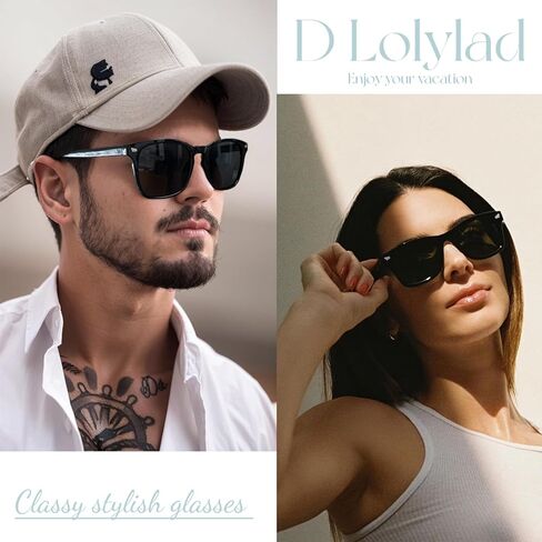 نظارات D Lolylad للرؤية الليلية، نظارات مستقطبة، تناسب الرجال والنساء نظارات القيادة الليلية عالية الدقة مضادة للوهج in Kuwait