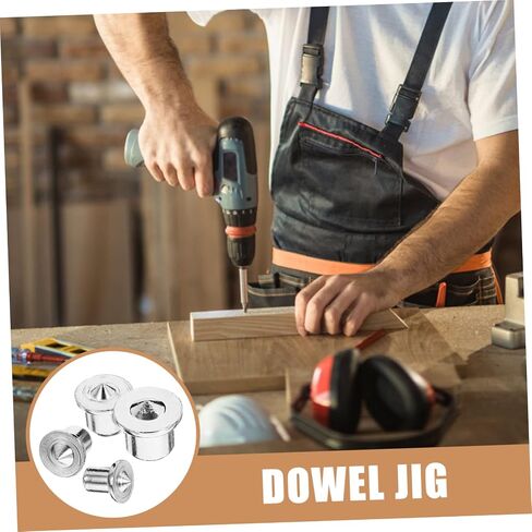 ABOOFAN Dowel Centering Tool Set Stainless Steel Woodworking Doweling Jigs for Accurate Drill Hole Alignment DIY Furniture Assembly and Positioning in Saudi Arabia