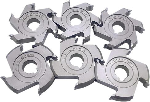 2PCS Easy to use 69 * 16*H13*4Z/6Z R1.5/2/3 Fine Trimming Cutters(69x16xH13x4Z,R1.5) in Saudi Arabia