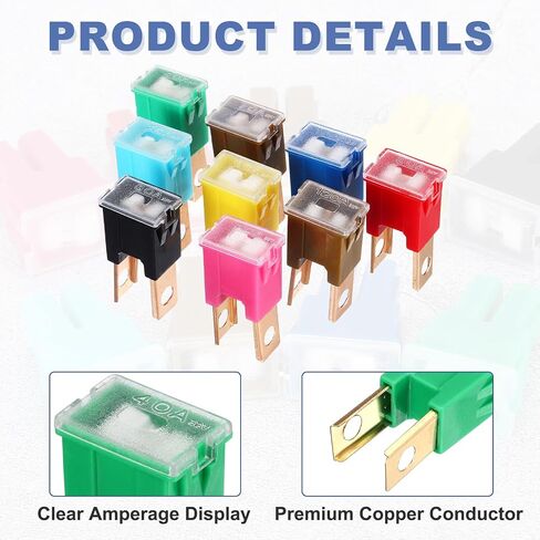 Meccanixity 3pcs خرطوشة Fuse ، 32vdc 120a الذكور الطرفية للسيارات تشكيلة J Case Fuse للسيارة ، شاحنة ، RV ، القوارب ، القهوة in Kuwait