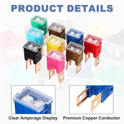 Meccanixity 3pcs خرطوشة Fuse ، 32vdc 120a الذكور الطرفية للسيارات تشكيلة J Case Fuse للسيارة ، شاحنة ، RV ، القوارب ، القهوة in Kuwait