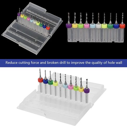 10Pcs 1.1 2.0mm Tungsten Carbide Micro Drill Bits Set Tool for PCB Print Circuit Board in Saudi Arabia