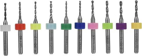 10Pcs 1.1 2.0mm Tungsten Carbide Micro Drill Bits Set Tool for PCB Print Circuit Board in Saudi Arabia