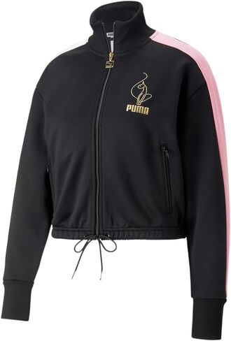 PUMA Womens X Baby Phat T7 محصول سترة رياضية رياضية غير رسمية الكاملة الرباطية - أسود - الحجم XS in Saudi Arabia