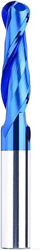 4/6mm Shank Ball Nose End Mill 2 Flute CNC Router Bit Nano Blue Coated Carbide Milling Cutter(4x25x45) in Saudi Arabia