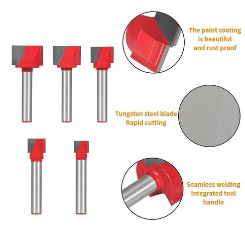 6MM Shank Cleaning Bottom Bit Router Bit CNC Carbide Woodworking Milling Cutter for Wood Bit Face Mill End Mill Tools(6x15x13) in Saudi Arabia