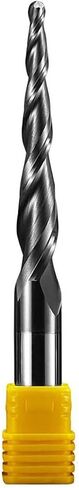 4mm 6mm 8mm Shank Tungsten Solid Carbide End Mill Ball Nose Tapered End Mills Router Bits CNC Taper Wood Metal Milling Cutter(R1.5X60X8DX100) in Saudi Arabia