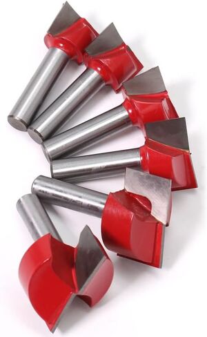8mm Shank Cleaning Bottom Engraving Bit Solid Carbide Router Bit Woodworking Tools CNC Milling Cutter Endmill(22mm) in Saudi Arabia