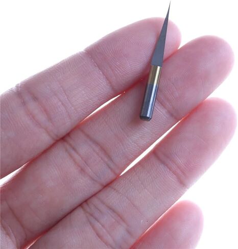 10pcs 3.175mm carbide pcb bits bits cnc tool 10 degrees 0.1mm (04) in Saudi Arabia