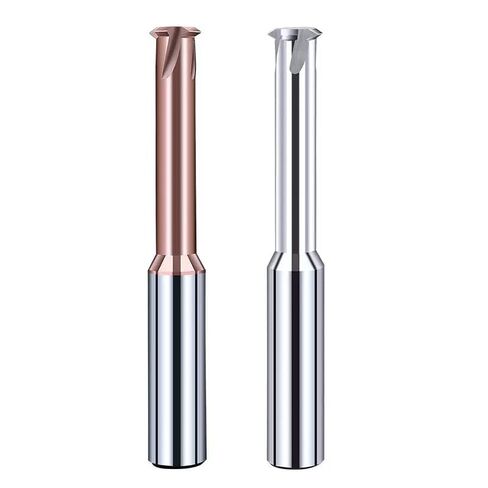 M3/M4/M5/M6 Tungsten Carbide Single Tooth Spiral Milling Cutter 3 Flutes 4 Blades CNC Tool Aluminium Thread Mills Router Bits(M16xP2xD12x75mm,TICN-HRC55) in Kuwait