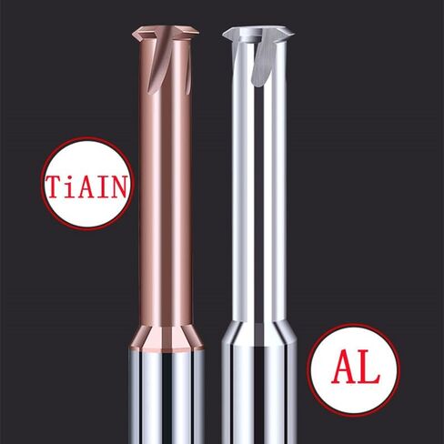 M3/M4/M5/M6 Tungsten Carbide Single Tooth Spiral Milling Cutter 3 Flutes 4 Blades CNC Tool Aluminium Thread Mills Router Bits(M16xP2xD12x75mm,TICN-HRC55) in Kuwait