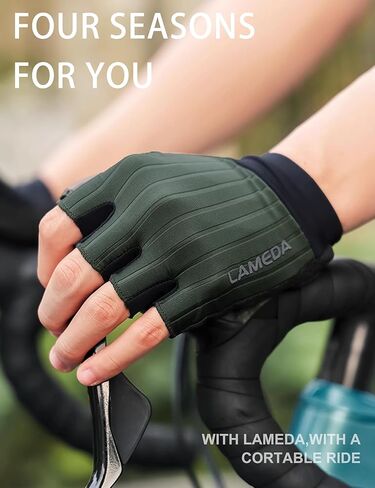 Cycling Gloves Men Women, XRD Shock-Absorbing Padded Bike Glove, Moisture-Wicking Bicycle Gloves Half Finger Road Biking in Kuwait