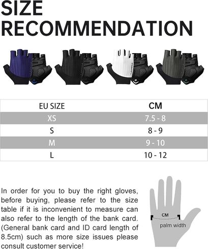 Cycling Gloves Men Women, XRD Shock-Absorbing Padded Bike Glove, Moisture-Wicking Bicycle Gloves Half Finger Road Biking in Kuwait