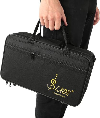 eBonite BB Clarinet 17 Keys ، Clarinet with Reed ، Hard Case ، Gloves ، Cleaning Cloth BB Clarinet for Beginners Musical Musical (White ؛#1) in Saudi Arabia