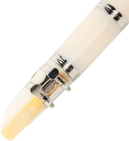 eBonite BB Clarinet 17 Keys ، Clarinet with Reed ، Hard Case ، Gloves ، Cleaning Cloth BB Clarinet for Beginners Musical Musical (White ؛#1) in Saudi Arabia