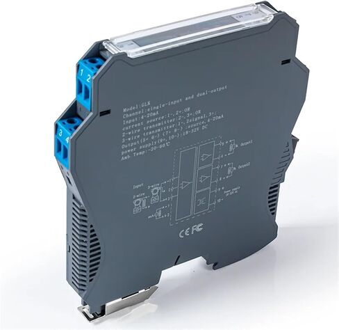 MNEXQML 1PCS Analog Signal Isolator Multiple Channels 4-20mA/0-5V/0-10V Input Output Current Voltage Distributor Collector(1IN3OUT,Output 0-20MA_Input 0-20MA_DC24V) in Saudi Arabia
