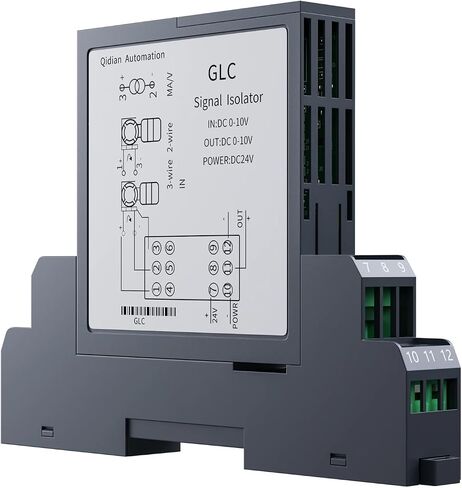 1PCS Current Voltage Distribution Pluggable Signal Isolator 4-20ma Analog Converter Distributor Current Transmitter 0-10v 0-5v(1 Input 2 Output,0-5V in_DC24V Power Supply_4-20MA Out) in Saudi Arabia