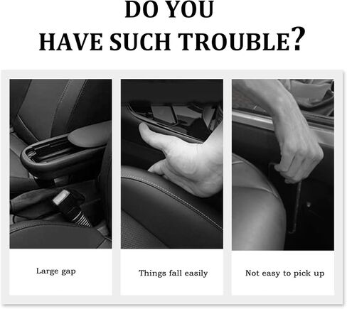 2PCS Car Seat Gap Filler,Flexible Car Gap Filler Avoids Phones Keys Purses from Falling Provides Gap Filler for Car,Universal Car Blocker Between Seats Car Accessories Interior in Kuwait