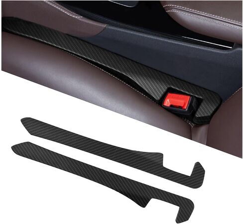 2PCS Car Seat Gap Filler,Flexible Car Gap Filler Avoids Phones Keys Purses from Falling Provides Gap Filler for Car,Universal Car Blocker Between Seats Car Accessories Interior in Kuwait